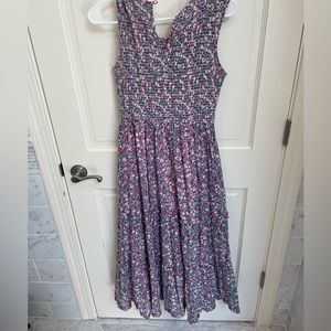 Banjanan Scrunched Top Maxi Dress with Button On Back